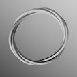 8.png Twilight Twist Ring - Futuristic Sculpted Loop 3D Print 88
