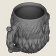 Gorilla-Head-Milk-Coffee-Mug-8.jpg Caneca de café com leite Gorilla Head