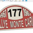 RALLYE-MONTE-CARLO2.jpg Classic Mini Cooper Mini Morris Austin Badge Emblem Rally Monte Carlo wall plaque