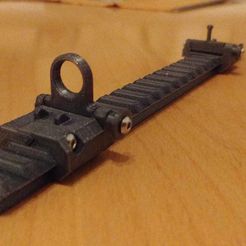 00.jpg STL file NERF Picatinny rail sights・3D print model to download