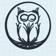 owl.png Owl home wall art decor, stencil, mold, embross, infinite symbol owl, wisdom, totem animal, spiritual animal, power