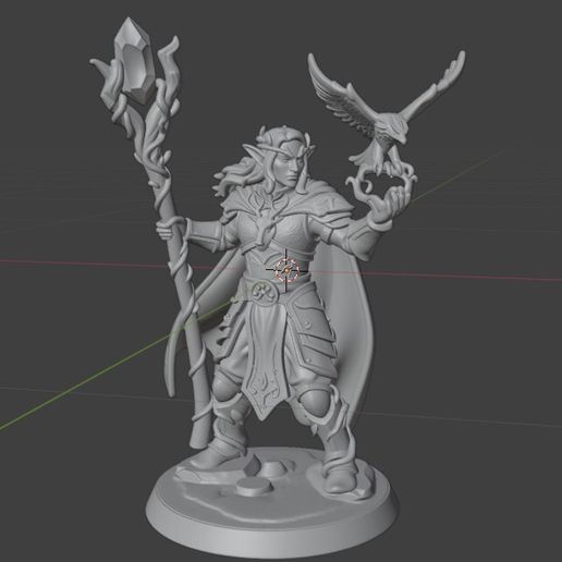 dnd elf druid - 3D model önizlemesi