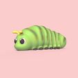 Cod204-Little-Caterpillar-2.jpeg 3D file Little Caterpillar・3D printing model to download