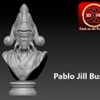 Pablo-PBust-EE1.jpg Jedi Statue Bust - Jedi Pablo Jill - Life-size from Star Wars 3D print model