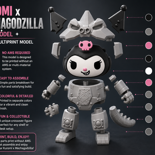 Kuromi x Mechagodzilla