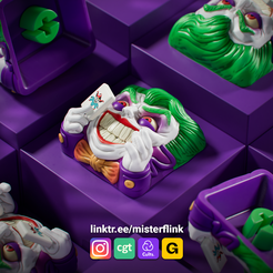 misterflink_sculptober_35.png Joker - Keycap Cherry MX