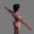14.jpg Animated Naked woman-Rigged 3d game character Low-poly 3D model
