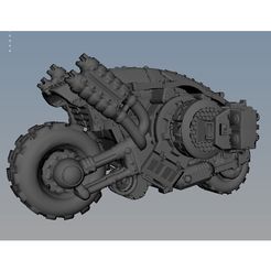 featured_preview_armBike_V2_D.jpg Free 3D file Dreadbike・3D printer model to download