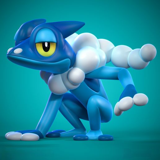 High Quality Frogadier Miniature - 3D Printable STL Model For Tabletop Gaming and Display 3D model preview