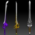Preview28.jpg The Power Sword, Subternia Blade and Preternia Blade - He-man Netflix Version 3D Print model
