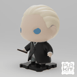SQDRACO (3).png STL-Datei Harry Potter's Draco Malfoy kostenlos・3D-Drucker-Modell zum herunterladen