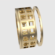 rotating_25.png Rotating Grid Design Ring 3D print