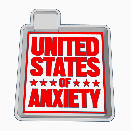 United States Anxiety Freshie Housing 3D model