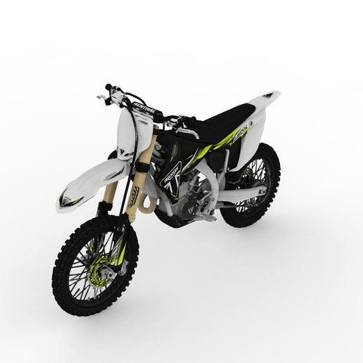 Triumph TF 250-X 2025 Motocross Motorcycle – Detailed Miniature Model for Display & Easy Printing