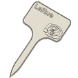 Laitue_FR_2.png STL-Datei Lettuce Signs / Labels for garden・Design für 3D-Drucker zum herunterladen