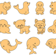 2019-11-21-21.png Laser Cut Vector Pack - Assorted Children's Animals