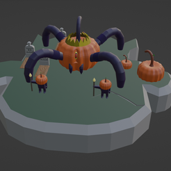dih.png Free STL file Halloween diorama・Object to download and to 3D print