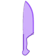 KNIFE_V6.stl Urban Survival & Slasher Weapon Pack - 1/12 Scale (5 Models)