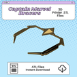 Captain-Marvel.png Captain Marvel Bracers 3D Print File | STL for Cosplay