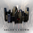 Cults-56.png STL file Aegon's Crown (The House of the Dragon)・3D print model to download