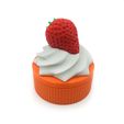 1a.jpg GRINDER STRAWBERRY CUPCAKE WITH MAGNETS, TOOTHLESS TURBINE DESIGN