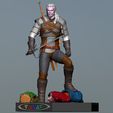 Preview02.jpg Geralt vs The Crones The Witcher 3 - Henry Cavill Version 3D print model