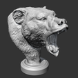 10.png Grizzly Bear Head AM06 3D print model