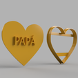 Corazón_cookie_cutter_papá.png Happy Father's Day cookie cutter heart heart dad dad dad