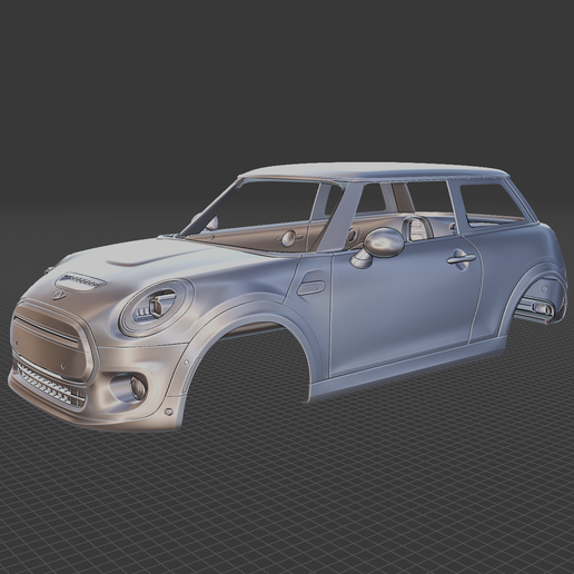 Mini Cooper SE 2020 Body Ready for 3D Printing