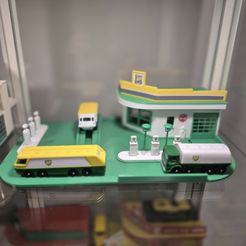 Garagem Matchbox vintage dos anos 50 à escala 1:64