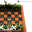 4.jpg STL file Micro Planter Chess Set・3D printable model to download