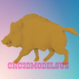 1.png boar 2,Pig 3d,3D MODEL STL FILE FOR CNC ROUTER LASER & 3D PRINTER
