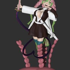 1.jpg STL file Mitsuri Kanroji from Demon Slayer・3D printable model to download