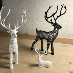 IMG_5121_2.JPG Free STL file Deer Voronoi・3D printing template to download