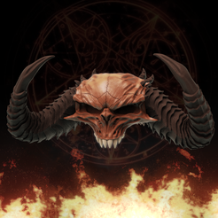 render listo.png Diablo Skull - Diablo 2 and IV