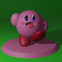 kirbyface.png Fichier 3D gratuit Kirby・Modèle imprimable en 3D à télécharger