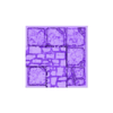 1X1 half wall corner.stl terrain, tile, rpg, 28 mm, d&d, Dungeon set 1 (Quick tiling system)