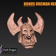 BonusHead.jpg Orc Heads 10x for kitbashing miniatures (wargaming, mini, Dnd, Pathfinder)