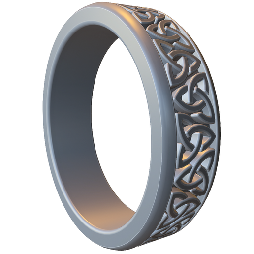 Celtic Knot Pattern Ring Band