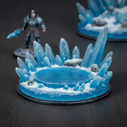 Ice base for tabletop gaming