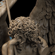 0.2.png Fallen Angel Bust 3D Print