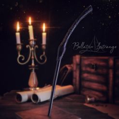 Bella.jpg Fichier STL BAGUETTE BELLATRIX LESTRANGE - HARRY POTTER・Plan imprimable en 3D à télécharger
