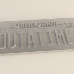1.jpg License plate of the machine Back to the Future