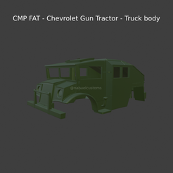 New Project(29).png Fichier STL CMP FAT - Chevrolet Gun Tractor - Carrosserie de camion・Modèle pour impression 3D à télécharger
