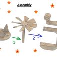 Assembly.jpg Christmas pyramid, Weihnachtspyramide, Pyramide de Noël (Fully functional wind turbine pyramid) #CULTSFIVERR