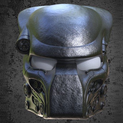 💂 Predator Pyramid Guard Bio Mask.・ STL File for 3D printing・Cults