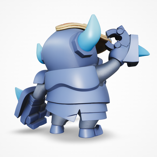 🥞 Mini P.E.K.K.A. with Pancake - Clash Royale Fan Art Figure