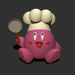 chefkirby1.png Archivo STL Chef kirby・Modelo de impresora 3D para descargar