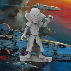 0b815605-9e2f-40c6-a1dd-012144c45929.jpg Grey Alien Wizard - 28mm Miniature