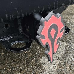 hordehitch.jpg WOW, World of warcraft Horde Trailer Hitch Cover
